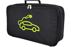 Jeanny Sac De Rangement pour Câbles De Charge EV Sac Organisateur De Cable Recharge Voiture Electrique Sac De Transport pour Câbles De Démarrage pour Auto Ignifuge Imperméable