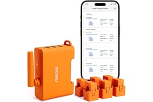 Meross EM06 (150 A) Compteur d'Énergie Triphasé connecté, WiFi Smart Meter 6 Canaux - Mesure énergie pour Solaire/Photovoltaïque, Maison et Industrie, Montage sur Rail DIN, Fusionner les canaux