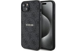 CG MOBILE Guess GUHMP15SG4GFRK - Carcasa para iPhone 15/14/13 de 6,1", color negro