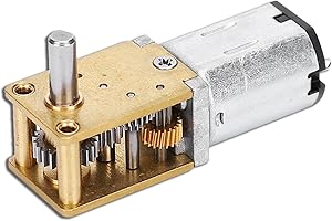 AGATIGE JGY - N20 Moteur De Reduction De Micro-Vitesse, DC 12V Moteur Réduction Vitesse Micro, électrique à Engrenages Engrenages En Métal CW/CCW Micro Moteur Pour Bricolage Jouet Moteur (DC 12V 16RPM)
