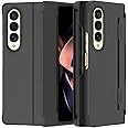 araree NUKIN 360 P Case for Samsung Galaxy Z Fold 4 5G (2022) - S Pen Slot, Hinge Protection, Lightweight Hard PC Cover - Black