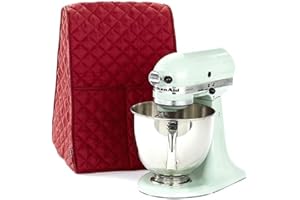 BETTERLE Mischer Abdeckung Staubdichte Abdeckhaube für die meisten Mixer/Standmix/Juicer/Kaffemaschine mit Aufbewahrungstasche, Abdeckhaube für Kitchen Aid Mischer (Red)