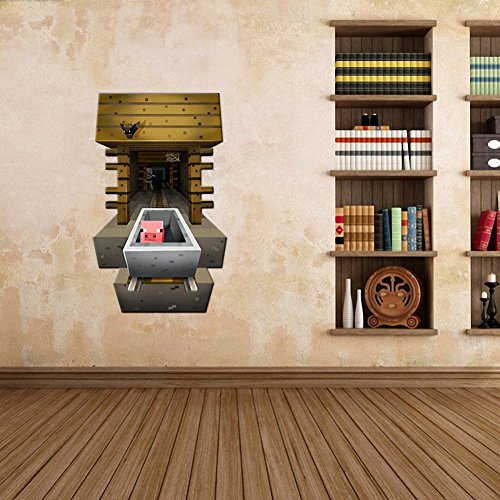 AOHANG Mineshaft Reusable Vinyl Wall Decal Art Decor/ Sticker / Cling / Decoration for Bedroom, Playroom by AOHANG - 6