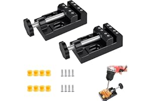 WONUANTE 2 Pièces Mini Étau de Table, Mini Banc Étau, Table Parallèle pour Artisanat, Bijoux, Outils de Sculpture