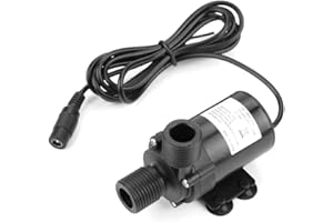MARANON Mini pompa acqua 12V, -40 ℃ ~ 100 ℃ Pompa acqua calda 650L/H Pompa acqua brushless DC a basso rumore per scaldacqua solare