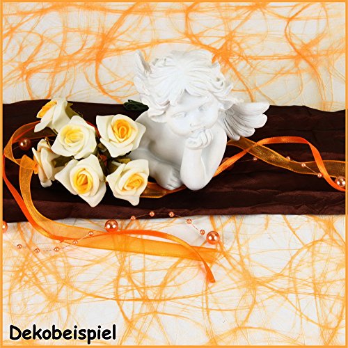 Sizoweb Tischband Apricot 25 Meter lang 20cm breit - 2