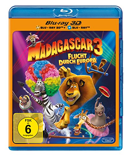 Preisvergleich Produktbild Madagascar 3 - Flucht durch Europa [3D Blu-ray]