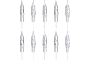 Charme Princesse Permanent Needles Makeup Eyebrow Needles Agujas Permanentes Maquillaje Agujas para Cejas Agujas de Tatuaje de Maquillaje 1R/1P 10 Pcs/Set(EN51-1R)