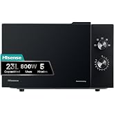 Hisense H23MOBP2H4 &ndash; Microwave 23 litres, 800 W of power, rotary mechanical controls, Smart Tab opening, easy cleaning with c