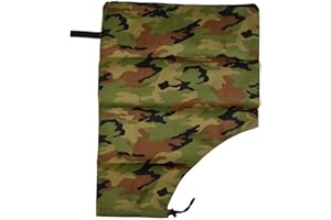 GETDOUBLERICH Bolsa de colección, bolsa de vacío universal para soplador de hojas, jardín césped, bolsa de hojas de repuesto, fibra de la bolsa cuenta con micro grietas (camuflaje)