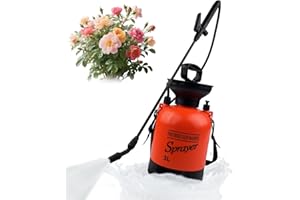VELLUSTRA 3L Pompa Irroratrice Spalla Pompante, Spruzzatore con Ugelli Nebulizzatore, Valvola di Sicurezza, Asta Telescopica Regolabili, Irroratrice Spruzzatore per Erbacce da Giardino e Piante