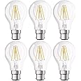 OSRAM LED Retrofit CLASSIC A / LED lamp, classic bulb shape: B22d, 4 W, 220?240 V, 40 W clear, Warm White, 2700 K, 6x1pack