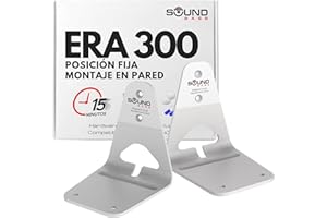 Sound bass ERA300 Soporte de Pared de Perfil bajo, Blanco, Paquete Doble, Compatible con Altavoz Sonos ERA 300, Completo con Todos los Accesorios de fijación