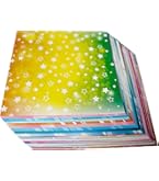 400 Blatt Origami Papier Farbverlauf - 9.5x9.5cm Doppelseitig, 4 Verschiedene Stile