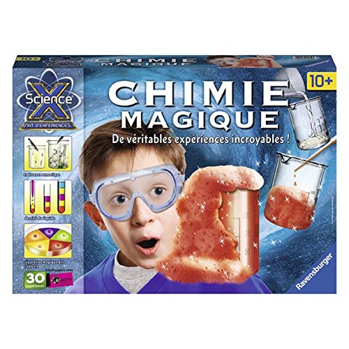 Preisvergleich Produktbild Ravensburger – Maxi-Magie Garcon Kinder Lernspielzeug, Spielzeug für Mädchen, Experimentiere, Chimie,1O ans Science Academy,Stem,Stim,Expériences,Chimis... mit Essai,Pipette, 18789, Néant