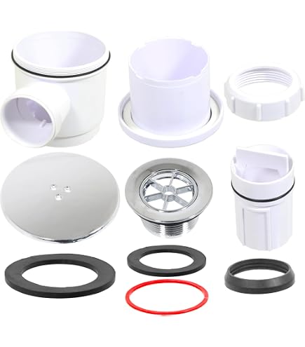 Bonde De Vidange Douche 90 Mm / 115 Mm Chromée – Remplacement Universel Rapide, Débit Élevé & Finition Élégante