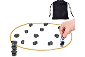 Linkgood Magnetisches Schachspiel, Tisch-Magnetspiel, Schachbrett Magnetisch Pädagogisches Magnetisches Stein-Brettspiel, Puzzle Checkers Spiel für Erwachsene Partyzubehör für Familientreffen