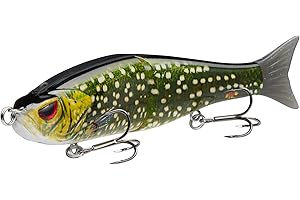 Bassdash SwimShad Glide Baits Jointed Swimbait Bass Pike Salmon Trout Muskie Fishing Lure