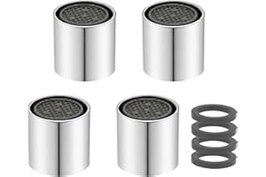 CHEDIN M16/M18/M20/M22 x 4 Pezzi aeratori, parti di ricambio dell'aeratore del rubinetto del filtro dell'ugello del filtro per prova di schizzi e risparmio idrico - filettatura interna (M16)