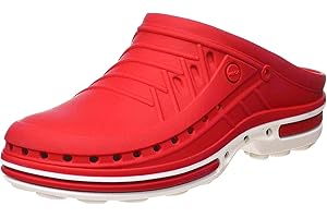 WOCK Clog sin Tira y con Plantilla Steri-Tech, Zueco Sanitario de Trabajo Mujer e Hombre - Esterilizable, Antiestático, Transpirable e Antideslizante