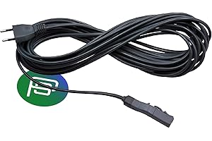 PIESSEONLINE - Cavo di Ricambio per Folletto VK 200/220s – Cavo Alimentazione Aspirapolvere da 7 Metri – Compatibile, Resistente e Facile da Installare con Spina Italiana