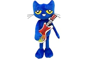 BUKISA Peluche Pete Cat, Juguetes para Gatos De Peluche De 11,8 Pulgadas, Peluche De Gato con Dibujos Animados, Lindo Muñeco De Peluche Pete Cat, Decoración del Hogar, Regalo De Felpa