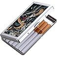 KUGUAN Cigarette Case 100s 20 pcs Slim Cigarettes Box/Regular Size 14 pcs Cigarettes Case Portable Good for Slim/Regular/King Size Cigarettes (Cigarette case-Dragon)