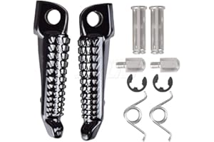 KYN for Kawasaki Ninja 250R EX250 2008-2013, Ninja 650R EX650 ER6F ER6N 2006-2013, KLE650 Versys 2007-2013, GTR1400 2008-2013 Repose-Pieds Avant Moto pédale (Noir)