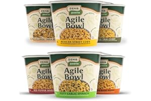 ZENB Gluten Free Instant Pasta Pot - Fast Cook 100% Yellow Pea Pasta - Vegan and Coeliac Friendly (Variety 6 Pack)