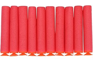 ‎FDIT Fdit Eva Soft Blase Pfeile Darts 100 STK Saugkopf Spielzeugpistole Weiche Refill Kugeln Darts Eva Schaum für N-Strike Elite (Rot)