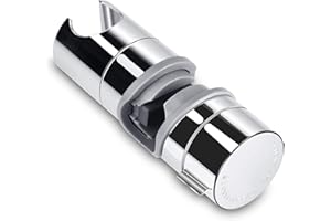 Handbrause Halterung Aoleca 18-25 mm Verstellbar Brausehalter Duschhalterung für Handbrause oder Duschkopf Für Badezimmer, 360° drehbar, ABS Grade Kunststoff, Verchromt
