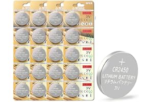 Bemb Lucky CR2450 Lithium-Knopfzellenbatterie, 20 Stück, 3 V Lithium-Knopfzellenbatterien, elektrisch, CR 2450 Lithium