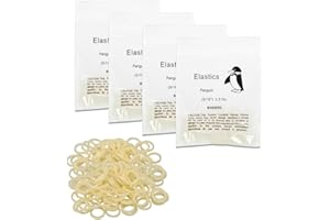 BOPRKTM 400 Piezas Bandas De Goma Elástica Ortodóntica Bandas De Goma Multiusos Dentales Elásticas Bandas De Goma Elástica Ortodóntica De 5/16 Pulgadas Ortodoncia Tirantes Elásticos Bandas De Goma