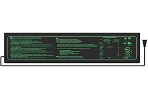 Airber Plant Heating Mats Seedling Heat Mat, Waterproof Greenhouse Heating Pad 10cm X 52.5cm Germination Heated Propagator Warming Mat For Terrarium Reptile Amphibian Indoor Gardening Hydroponics