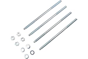 BISOMO SET 4x Zuganker Stehbolzen - M 6 x 130 mm für Zylinder - Zylinderkopf Simson