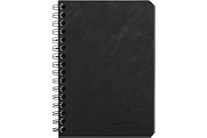 Clairefontaine 785921C Collection Nomaddict (ex Age Bag) Un Carnet à Spirale Noir - 9x14 cm - 100 Pages Petits Carreaux - Papier Blanc 90 g - Couverture Carte Lustrée Grain Cuir