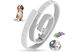 PUQOEUOA Collier Anti puces pour Chien,69cm, étanche & réglable, Collier Anti Tique Chien prévient la leishmaniose. Protection 8 Mois.