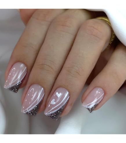 Faux Ongles Français Larges Avec Adhésifs - Kit Manucure - Neuf Sous Blister