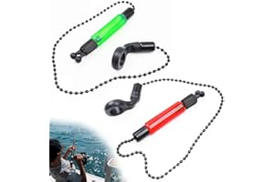 HGOCAHUZI 2 Pcs Light Fishing Bobbins Fishing Hangers Bobbins Carp Fishing Bite Indicators for Carp fishing Night fishing Carp Accessories Outdoor Rod