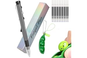 Stylo Anti Stress Fidget Pen Squishy Porte Clef, Sicomne Jouet des Stylo Bille Anti Stress pour Enfant Ecole Les écoliers et Les Adultes Étudiants Magnetic Anxiété Stylo Aimanté 0000