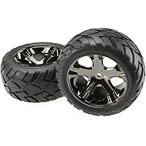 Traxxas 3770A - Pneumatico E Ruota Assemblati 2.8 Pollici Per Auto Modello RC, Ricambio Originale Nero, Gomme Per Modelli Traxxas
