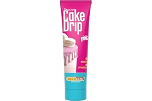 ‎DECOCINO DECOCINO Cake Drip Pink (90g) – fantastischer Geschmack – direkt gebrauchsfertig – Backdeko für Torten, Kuchen, Muffins, Cupcakes, Cake Melts, Cake Melts