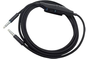 Janjunsi Cable de Audio para Logitech G633 / G635 / G933 / G935 Wired Gaming RGB Headset - Cable de Repuesto con Control de Volumen & Silencio en Línea