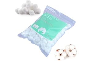 BAVOOTY Soft Wattebällchen,Wattebällchen Weiss,Wattebausch Rund,Watte Bälle,Wattebällchen Kosmetik,Watte Bäuschen,Makeup Baumwolle Bälle,Wattebäuschen,Wattebausch Baumwolle,Entfetten Wattebausch,200pcs