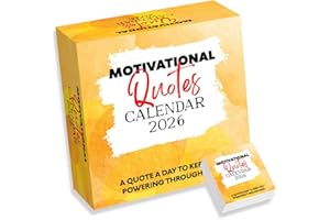 WORLD OF WALLCHARTS Motivational Daily Desk Calendar – Secret Santa Gift for Women, Thoughtful Gift for Mum – Inspirational Gifts Positive Mindfulness Stocking Filler Idea For Office Desk