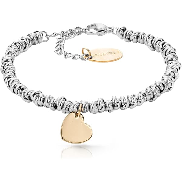 Bracciale in Argento Corni Rossi Portafortuna - Paci Gioielli