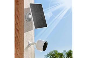 DAZZLEEX Panneau solaire portable 5 V 10 W pour Arlo Ultra/Ultra 2, pour Arlo Pro 5S, pour Arlo Pro 4, Pro 3, et pour les caméras projecteur Arlo Pro 3 (blanc)