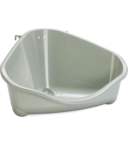 Vasino Per Animali Domestici MINGZE - Per Criceti E Porcellini D'India - Griglia Rimovibile - Design Angolare - Colore Casuale