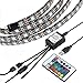 Produktbild Justech 4 x 40 cm LED Lichtleiste Kit USB Hintergrundbeleuchtung TV Lampen Seite emittierende LED-Streifen Beleuchtung Dekoration RGB SMD IP65 5 V Streifen Licht für TV-Bildschirm Desktop PC mit Fernbedienung, mehrfarbig, 4, no 5.00 volts