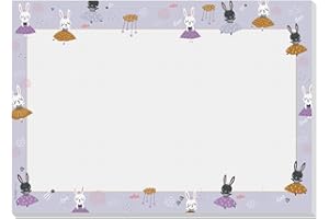 SIGEL HO920 Sottomano in carta – Ballerine – lilla/viola/blu chiaro/giallo dorato – A3 – senza data – neutro dal punto di vista linguistico – 30 fogli – certificazione FSC